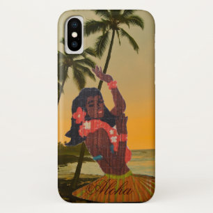 Capa Para iPhone Da Case-Mate Dançarino de Hula na praia havaiana