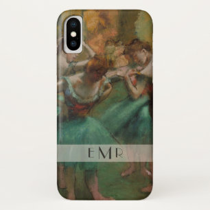 Capa Para iPhone X Dançarinos do Balé Degas  Rosa e Verde