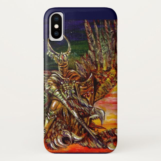 Capa Para iPhone, Case-Mate DARK KNIGHT E DRAGON Fantasy (Verso)