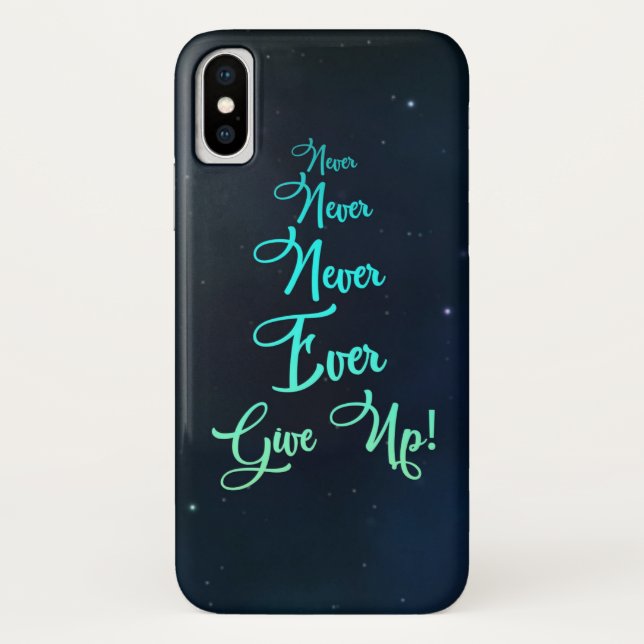 Capa Para iPhone, Case-Mate Dê nunca nunca acima (Verso)