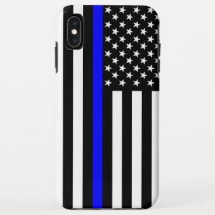 Capa Para iPhone Da Case-Mate Decor de Sinalizador Americano de Linha Azul Fino