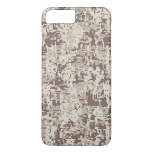 Capa iPhone 8 Plus/7 Plus Decoração da Camuflagem Digital do Estilo do Des