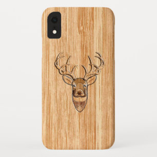 Capa Para iPhone Da Case-Mate Decoração de cabeça de cervo macho com cauda branc