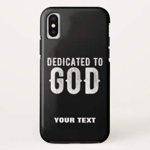 CAPA PARA iPhone DA Case-Mate DEDICADO A DEUS TEXTO BRANCO PERSONALIZÁVEL LEGAL