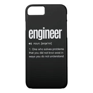 Capa iPhone 8/ 7 Definição de Engenheiro engraçada