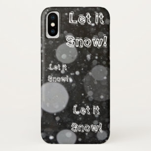 Capa Para iPhone Da Case-Mate Deixe nevar em um fundo de neve