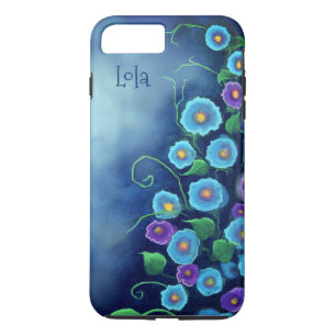 Capa iPhone 8 Plus/7 Plus Delfinium by Moonlight in Blue iPhone / iPad case