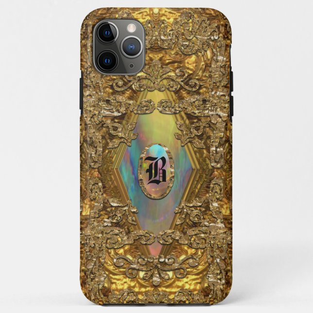 Capa Para iPhone, Case-Mate Dempsey Elegant Monograma (Verso)