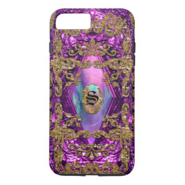 Capa Para iPhone Da Case-Mate Dempsey Plum Elegant Monograma