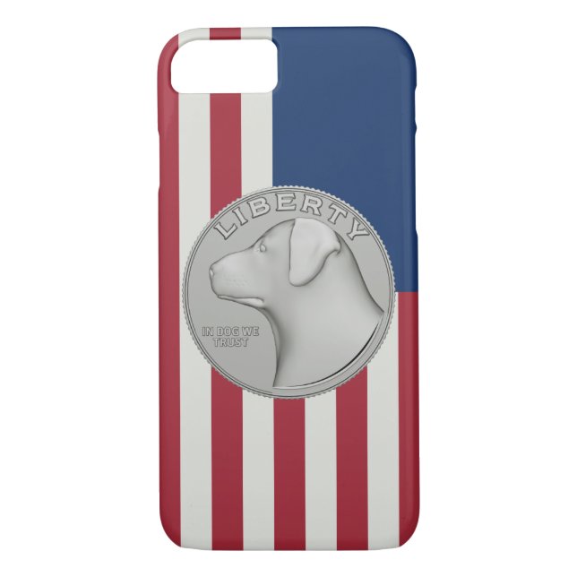 Capa Para iPhone, Case-Mate Dentro Dog We Trust - Canto ele EUA bandeira (Verso)