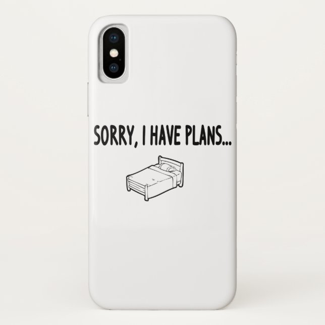 Capa Para iPhone, Case-Mate Desculpe, Tenho Planos (Verso)