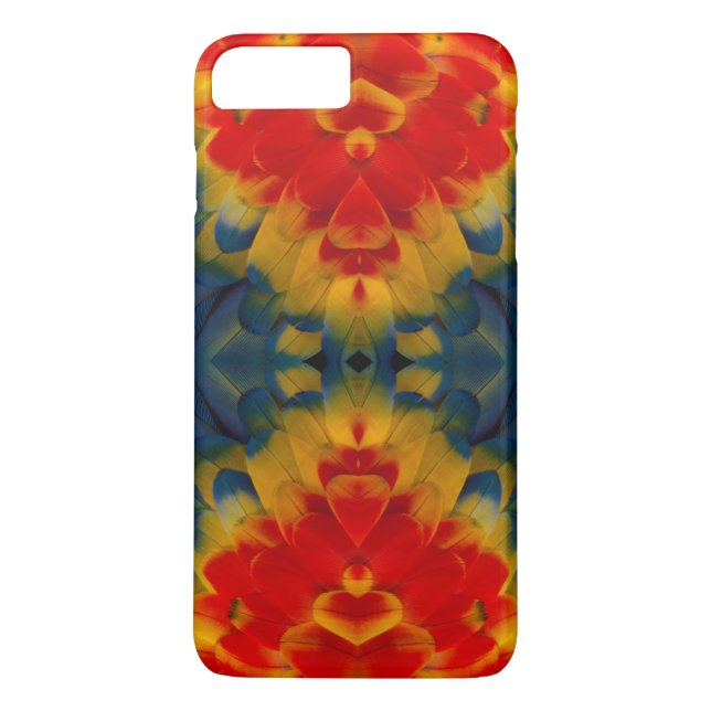 Capa Para iPhone, Case-Mate desenho de Arara-Vermelha caleidoscópio (Verso)