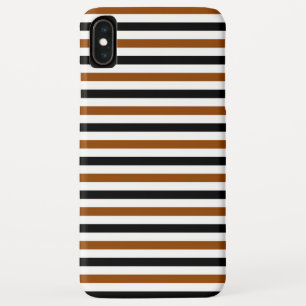 Capa Para iPhone Da Case-Mate desenho de listras marrons pretas e brancas