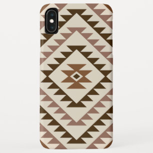 Capa Para iPhone Da Case-Mate Desenho de Motivo de Diamante Azteca Marrons+Cream