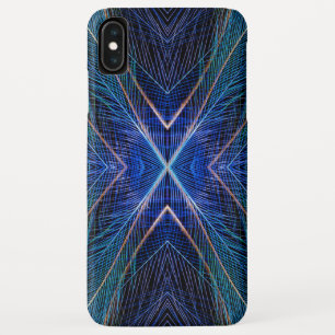 Capa Para iPhone Da Case-Mate Desenho de Pena Fractal Azul