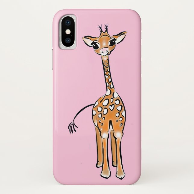 Capa Para iPhone, Case-Mate Desenho girafa bonito, animais safari (Verso)