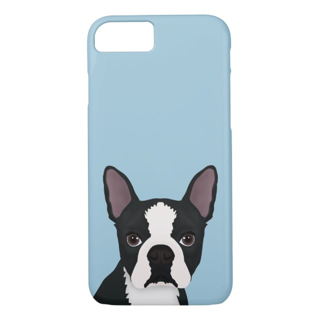 Capa Para iPhone, Case-Mate desenhos animados do terrier de Boston (Verso)