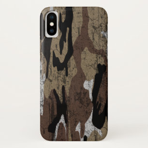 Capa Para iPhone X Deserto afligido Camo