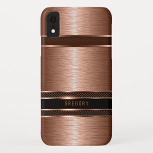 Capa Para iPhone Da Case-Mate Design 2 geométrico metálico de cobre-castanho