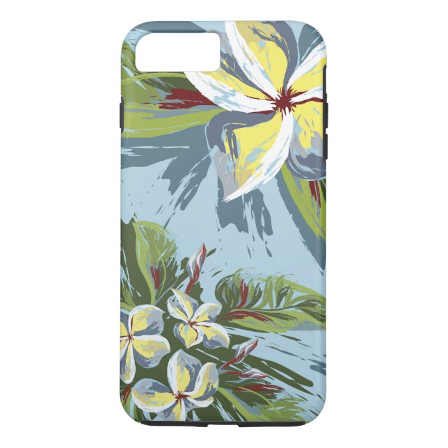 Capa Para iPhone, Case-Mate Design abstrato do Plumeria (Verso)
