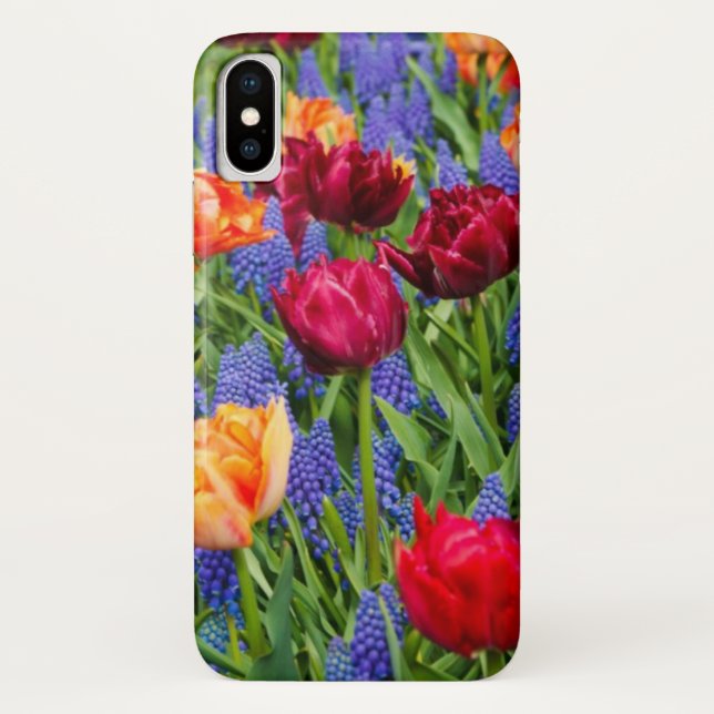 Capa Para iPhone, Case-Mate Design da tulipa e do Wildflower (Verso)