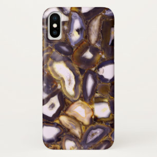 Capa Para iPhone Da Case-Mate design de Ágata Roxo Branco Roxo