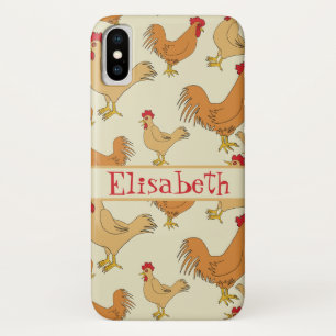 Capa Para iPhone Da Case-Mate Design de Frango Castanho Personalizar