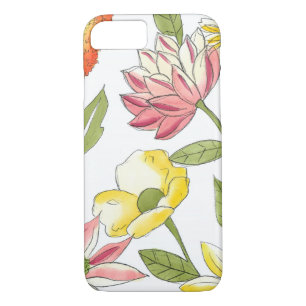 Capa Para iPhone Da Case-Mate Design de Jardim Floral com Fundo Branco