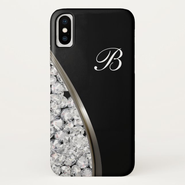 Capa Para iPhone, Case-Mate Design de Luxo Brilhante Joia Bling (Verso)