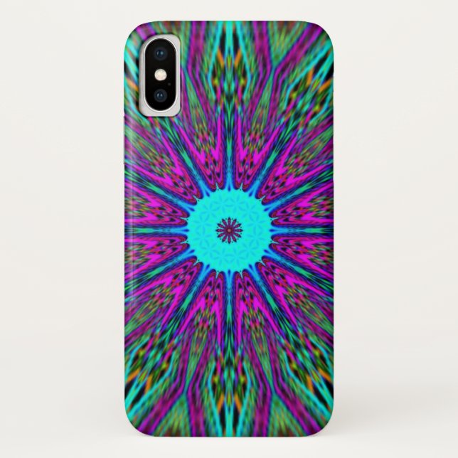 Capa Para iPhone, Case-Mate design de mandala (Verso)