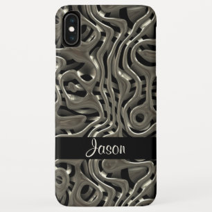 Capa Para iPhone Da Case-Mate design de metal 3D com nome personalizado