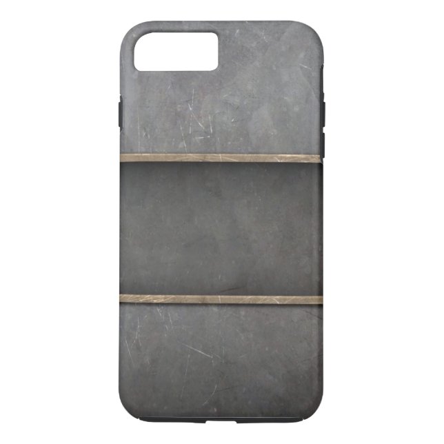 Capa Para iPhone, Case-Mate Design de metal preto preto (Verso)