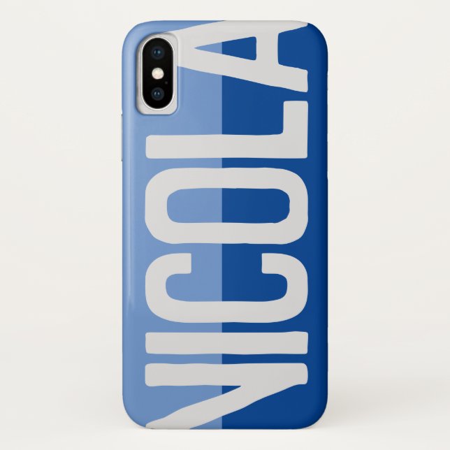 Capa Para iPhone, Case-Mate Design de nome em negrito. (Verso)