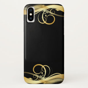 Capa Para iPhone Da Case-Mate design do abstrato do ouro no preto