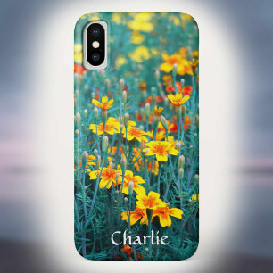 Capa Para iPhone X Design do campo das flores