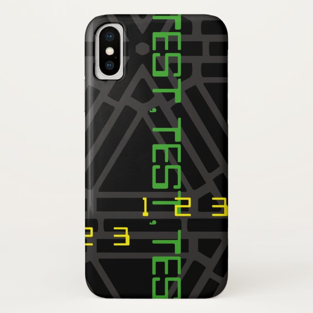 Capa Para iPhone, Case-Mate Design do padrão de teste futurístico da idade esp (Verso)