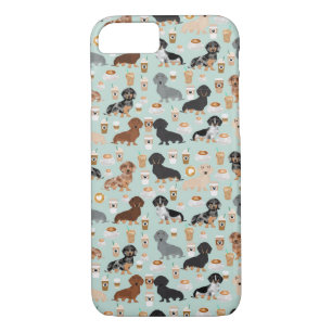 Capa Para iPhone Da Case-Mate Design dos cafés do Dachshund