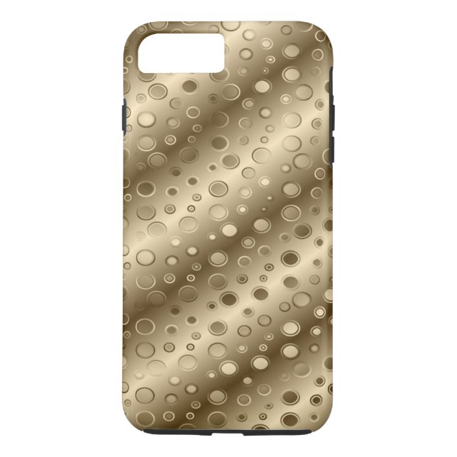 Capa Para iPhone, Case-Mate Design dourado do círculo (Verso)