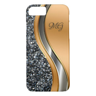 Capa Para iPhone Da Case-Mate Design elegante do monograma da jóia do falso