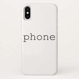 Capa Para iPhone X Design literal - Telefone