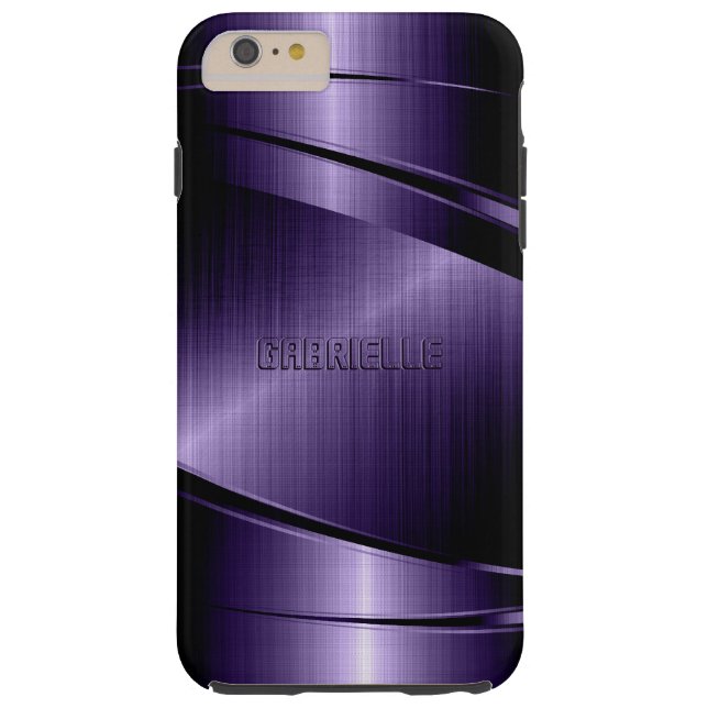 Capa Para iPhone, Case-Mate Design Metálico roxo brilhante (Verso)