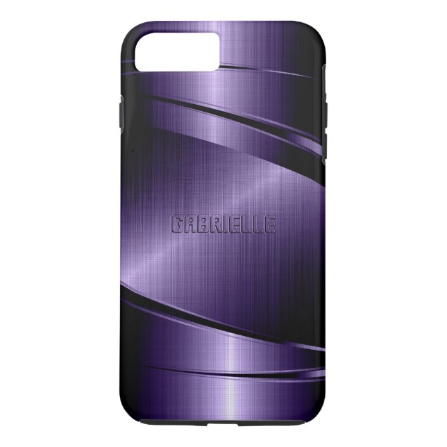 Capa Para iPhone, Case-Mate Design Metálico roxo brilhante (Verso)