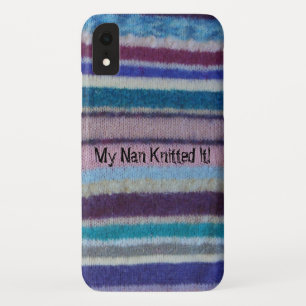 Capa Para iPhone XR design original feito malha colorido do