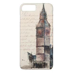 Capa iPhone 8 Plus/7 Plus Destinos   Letras Vintage Do Big Ben