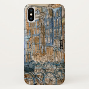 Capa Para iPhone X Destinos Vista Nova Iorque de Aquarela