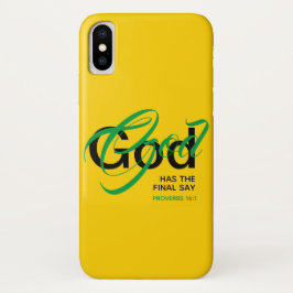 Capa Para iPhone Da Case-Mate DEUS TEM A ÚLTIMA Scriptagem dos Proverbs, Christi