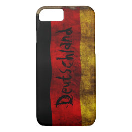 Capa iPhone 8/ 7 Deutsch Flagge - Vintage...