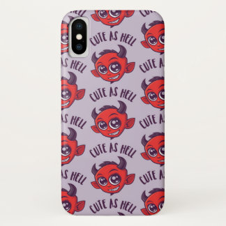 Capa Para iPhone Da Case-Mate Diabo Fofo como o Inferno com Texto Escuro