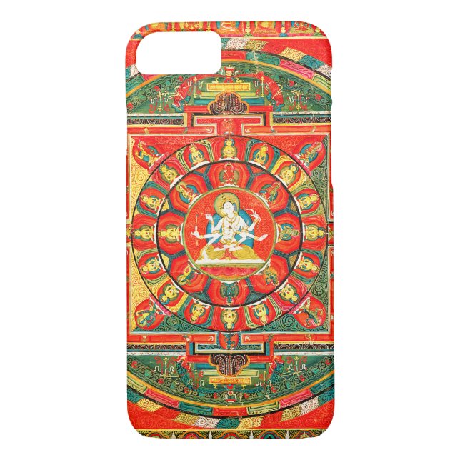 Capa Para iPhone, Case-Mate Diagrama Cósmico de Mandala para a Meditação (Verso)
