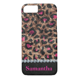 Capa Para iPhone Da Case-Mate Diamante animal rosa-do-leopardo-chic personalizad
